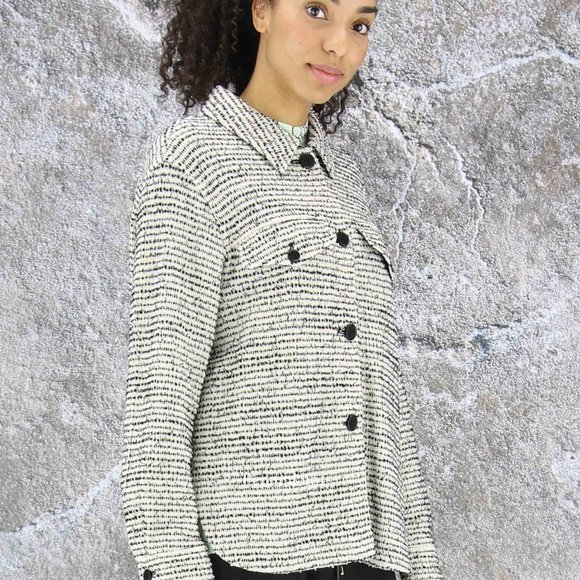 MARC CAIN: Blazer - cream/white/black - Picture 3 of 10